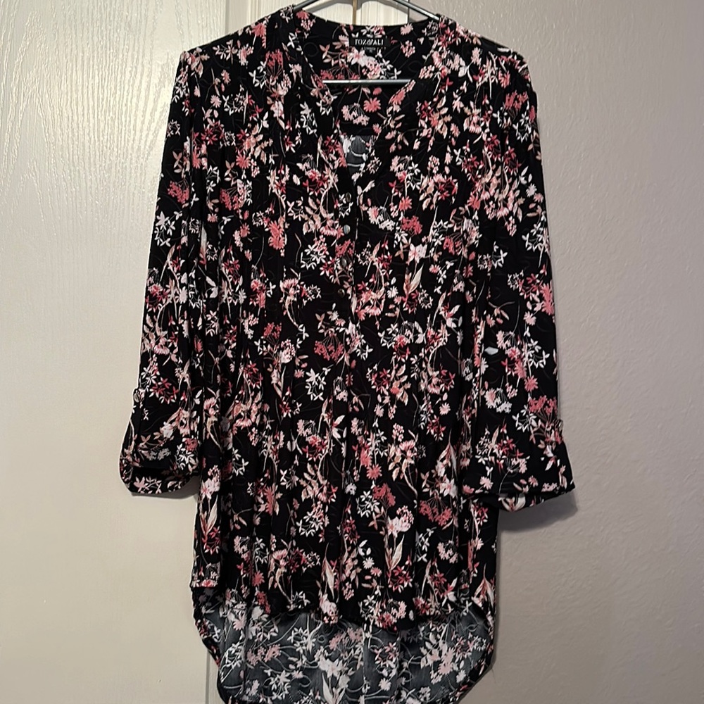 Roz and Ali 3/4 sleeve blouse - Size XL